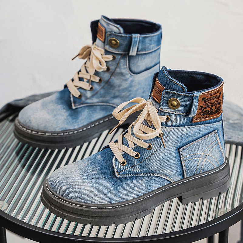 Denim High Top Sneakers