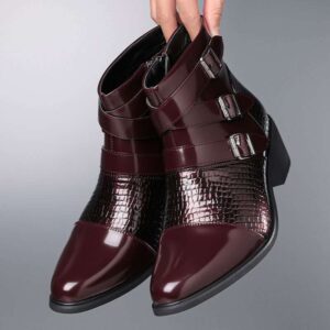 Glossy Leather Boots